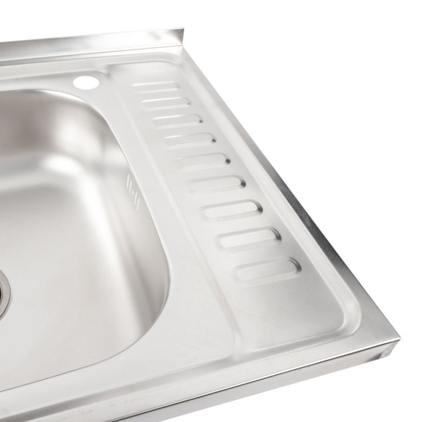 Кухонна мийка з нержавіючої сталі Valeso САТИН 6050 L (0,7/160 мм)