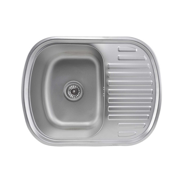 Кухонна мийка з нержавіючої сталі Valeso САТИН 6349 (0,8/180 мм)