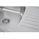 Кухонна мийка з нержавіючої сталі Valeso 6550 САТИН (0,8/180 мм)