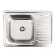 Кухонна мийка з нержавіючої сталі Valeso 7050 ДЕКОР (0,8/180 мм)