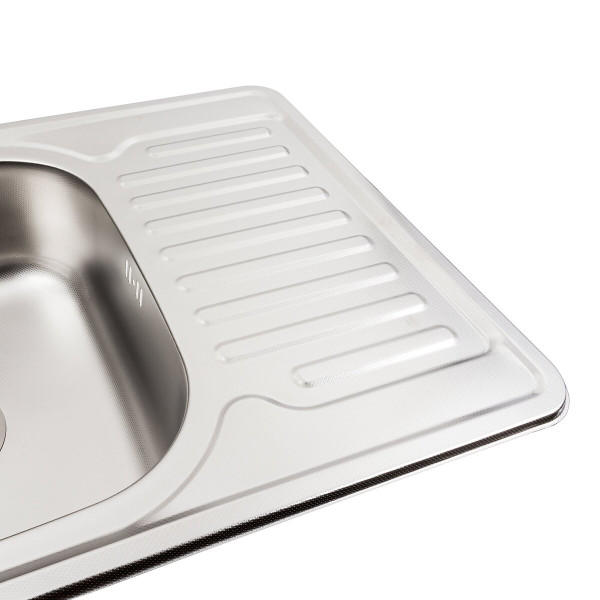 Кухонна мийка з нержавіючої сталі Valeso 7050 ДЕКОР (0,8/180 мм)