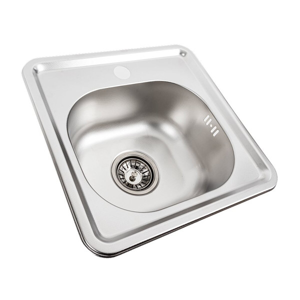 Кухонна мийка з нержавіючої сталі VALESO ДЕКОР 3838 (0,6/160 мм)