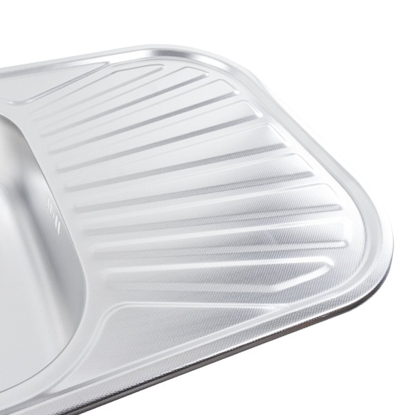 Кухонна мийка з нержавіючої сталі закруглена VALESO ДЕКОР 7848 (0,8/180 мм)