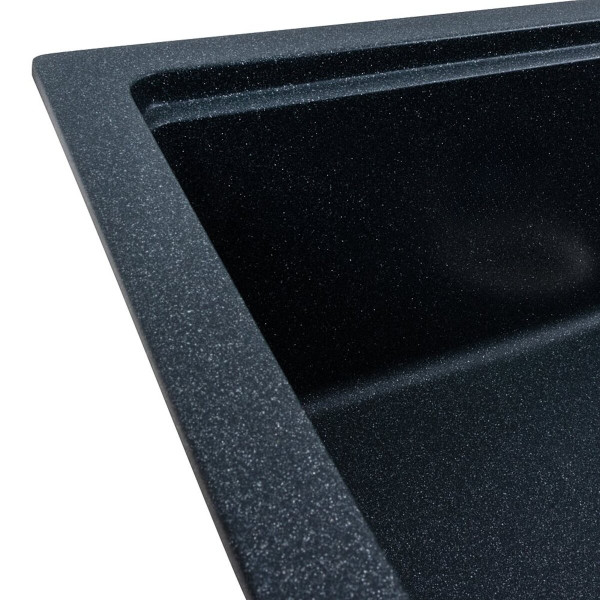 Гранітна мийка для кухні VALESO NIKA 7545 матова Антрацит