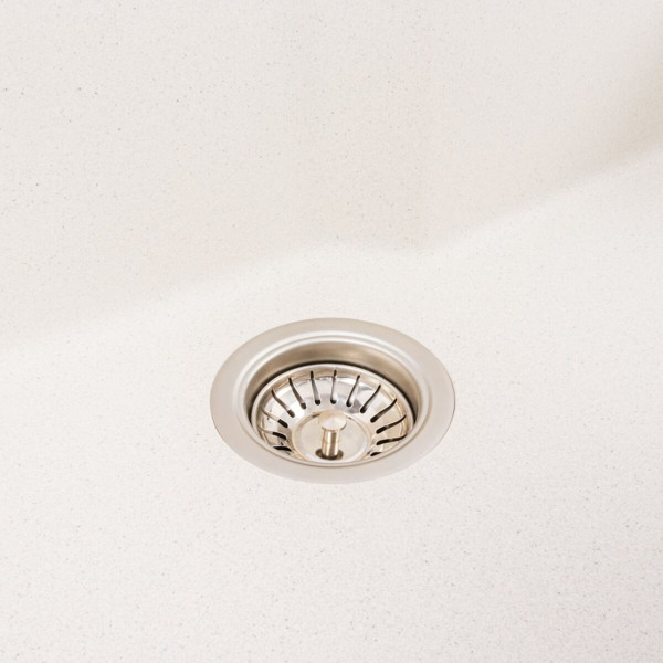 Гранітна мийка для кухні VALESO NIKA 7545 матова Біла в крапку