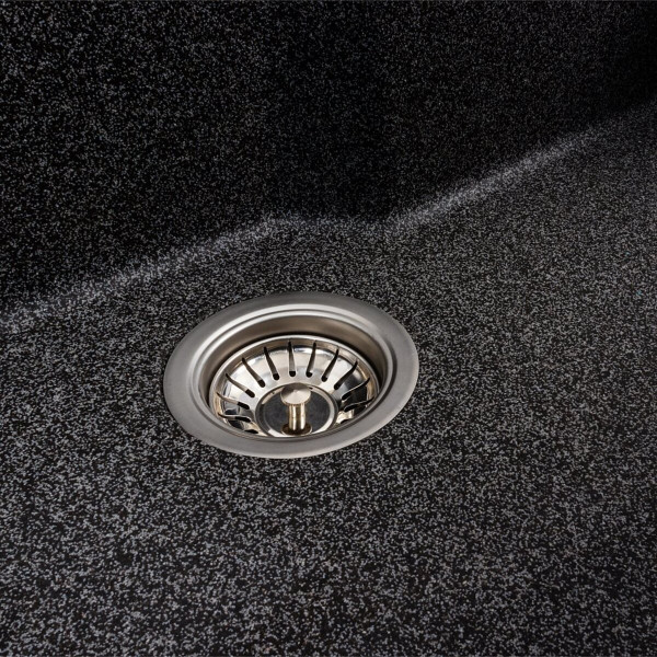 Гранітна мийка для кухні VALESO NIKA 7545 матова Графіт