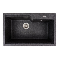 Гранітна мийка для кухні VALESO NIKA 7545 матова Графіт