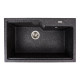 Гранітна мийка для кухні VALESO NIKA 7545 матова Графіт