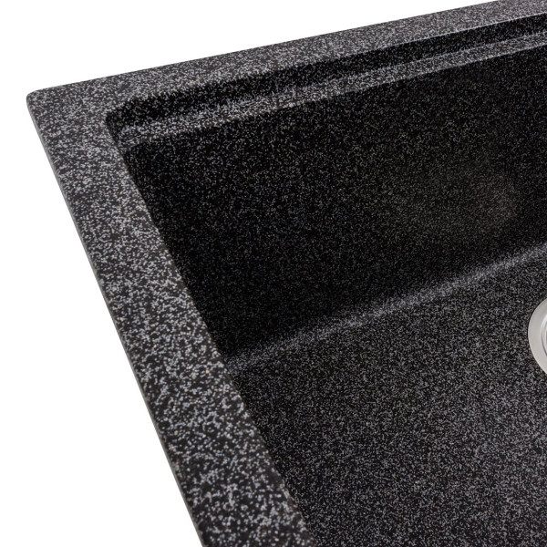 Гранітна мийка для кухні VALESO NIKA 7545 матова Графіт