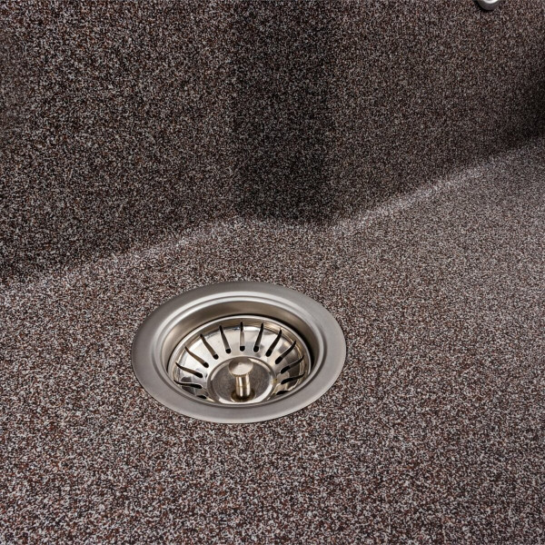 Гранітна мийка для кухні VALESO NIKA 7545 матова Мікс