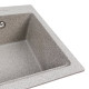 Гранітна мийка для кухні VALESO NIKA 7545 матова Сіра
