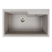 Гранітна мийка для кухні VALESO NIKA 7545 матова Сіра