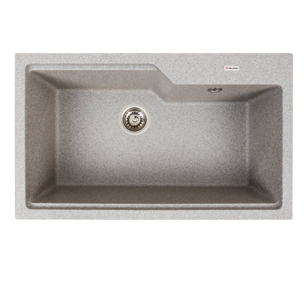 Гранітна мийка для кухні VALESO NIKA 7545 матова Сіра
