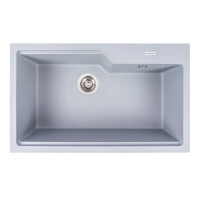 Гранітна мийка для кухні VALESO NIKA 7545 матова Сірий металік