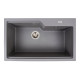 Гранітна мийка для кухні VALESO NIKA 7545 матова Сірий мусон