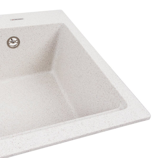 Гранітна мийка для кухні VALESO NIKA 7545 матова Топаз