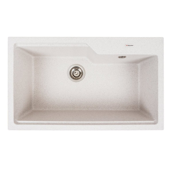 Гранітна мийка для кухні VALESO NIKA 7545 матова Топаз