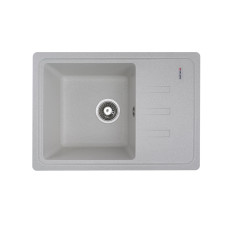 Гранитная мойка для кухни VALESO LIANA 6243 матовая Белая в точку