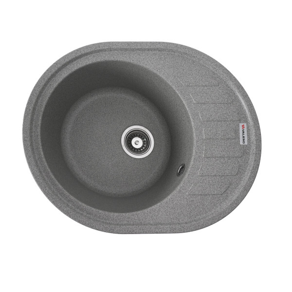 Гранітна мийка для кухні VALESO 6250 SOUL матова Сіра