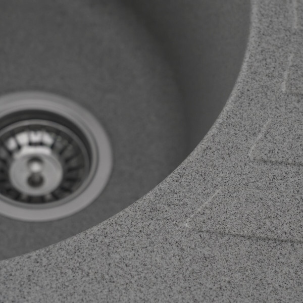 Гранітна мийка для кухні VALESO 6250 SOUL матова Сіра