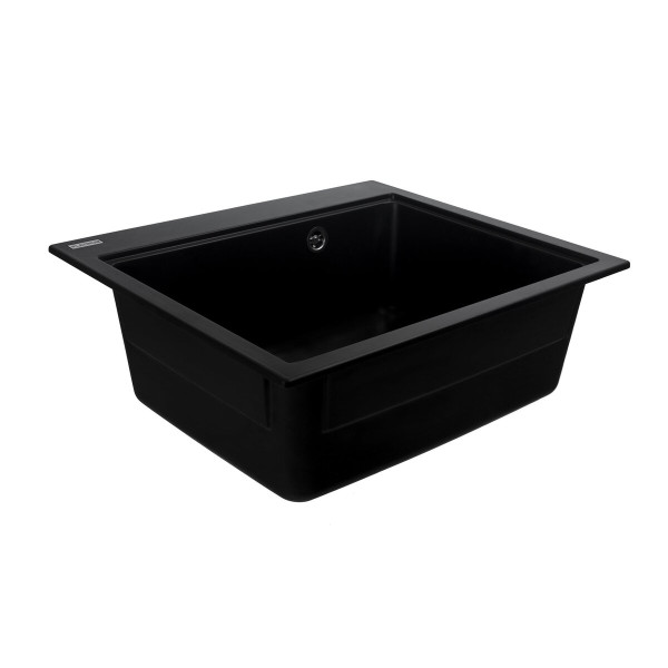 Гранітна мийка для кухні VALESO VESTA 5852 матова Чорна