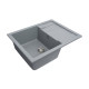 Гранітна мийка для кухні VALESO INTENSO 6550 матова Сірий мусон