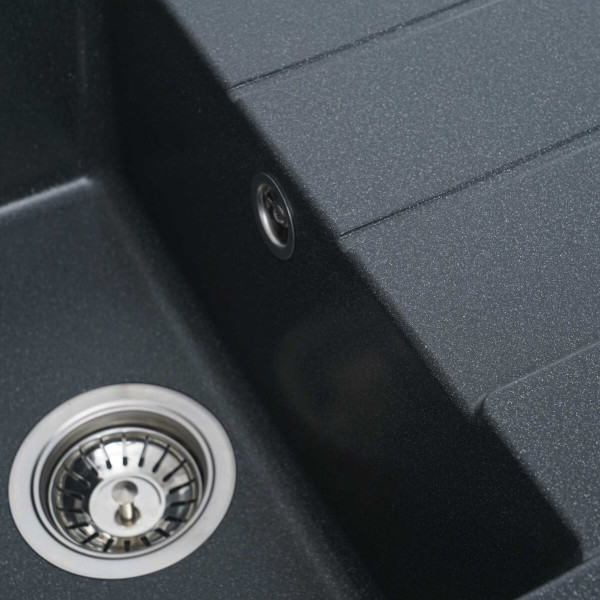 Гранітна мийка для кухні VALESO INTENSO 6550 матова Антрацит