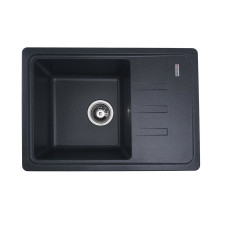 Гранитная мойка для кухни VALESO LIANA 6243 матовая Антрацит