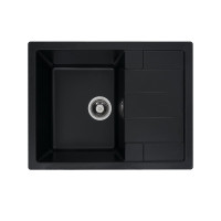 Гранітна мийка для кухні VALESO INTENSO 6550 матова Чорна