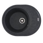 Гранітна мийка для кухні VALESO SOUL 6250 матова Графіт