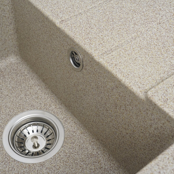 Гранітна мийка для кухні VALESO INTENSO 6550 матова Карамель