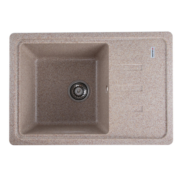 Гранітна мийка для кухні VALESO LIANA 6243 матова Карамель