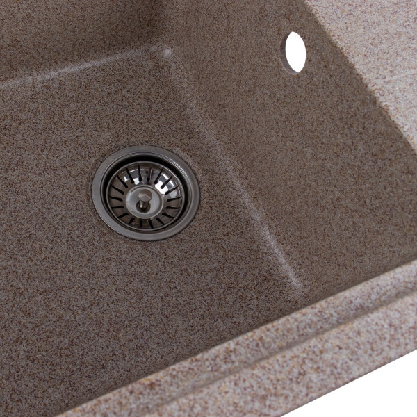 Гранітна мийка для кухні VALESO LIANA 6243 матова Карамель