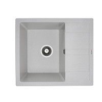 Гранітна мийка для кухні VALESO ARIA 5851 матова Біла в крапку