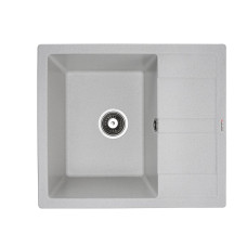 Гранитная мойка для кухни VALESO ARIA 5851 матовая Белая в точку