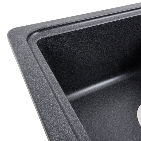 Гранітна мийка для кухні VALESO LIANA 6243 матова Карбон