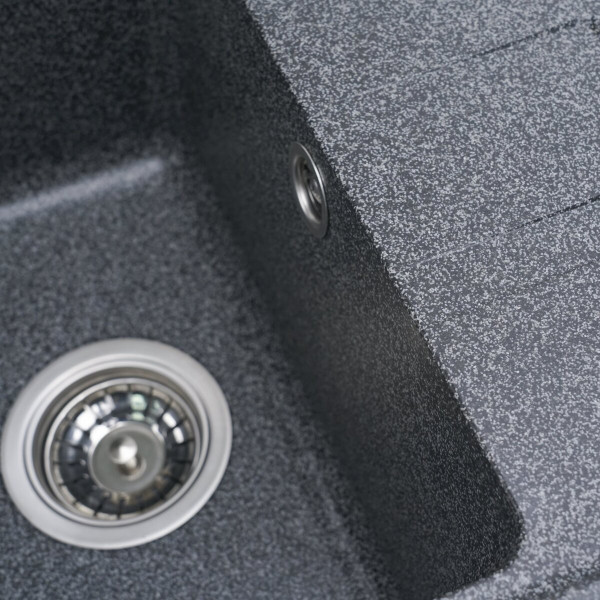 Гранітна мийка для кухні VALESO LIANA 6243 матова Графіт