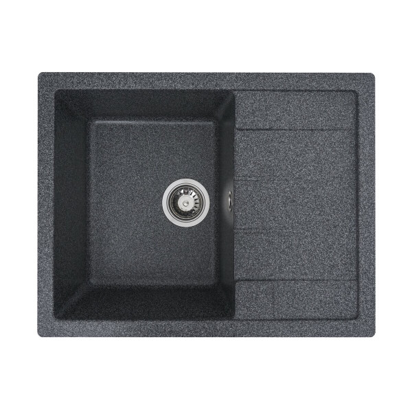 Гранітна мийка для кухні VALESO INTENSO 6550 матова Графіт