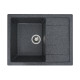 Гранітна мийка для кухні VALESO INTENSO 6550 матова Графіт