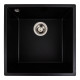 Гранітна мийка для кухні VALESO 4040 RUBA матовий чорний