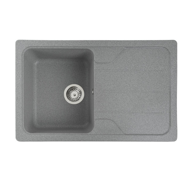 Гранітна мийка для кухні VALESO VERONA 7850 матова Сіра