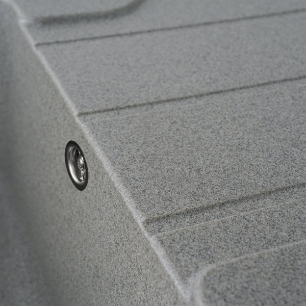 Гранітна мийка для кухні VALESO VERONA 7850 матова Сіра