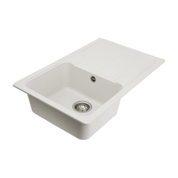 Гранітна мийка для кухні VALESO VERONA 7850 матова Білосніжна