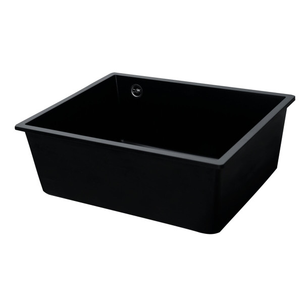 Гранітна мийка для кухні VALESO OASIS 5444 матова Чорна