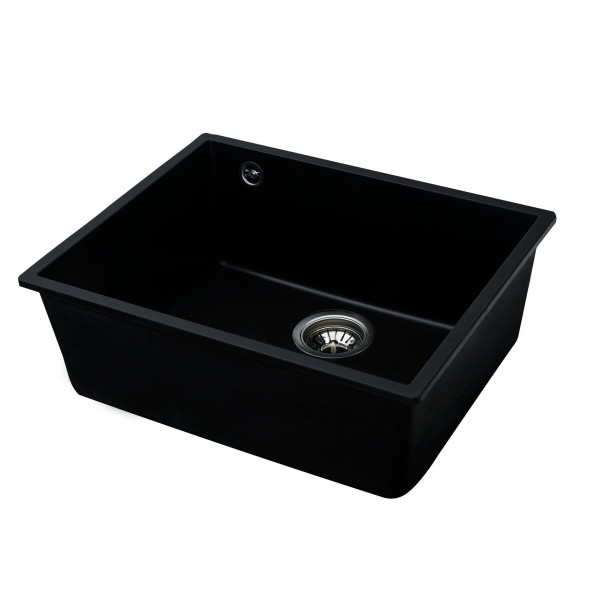 Гранітна мийка для кухні VALESO OASIS 5444 матова Чорна