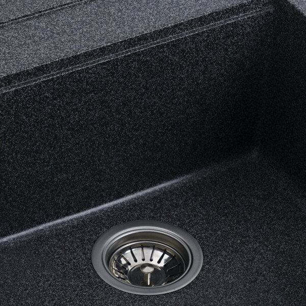 Гранітна мийка для кухні VALESO FIESTA 5149 матова Графіт