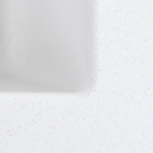 Гранітна мийка для кухні VALESO RUBA 4040 матова Білосніжний