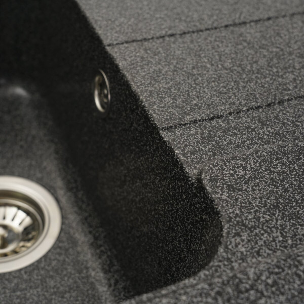 Гранітна мийка для кухні VALESO VERONA 7850 матова Графіт