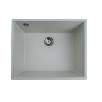 Гранітна мийка для кухні VALESO OASIS 5444 матова Біла в крапку