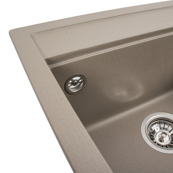 Гранітна мийка для кухні VALESO FIESTA 5149 матова Титан